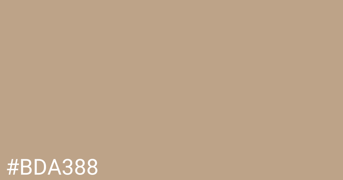 Hex color #bda388 graphic