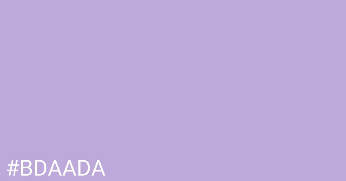 Hex color #bdaada graphic