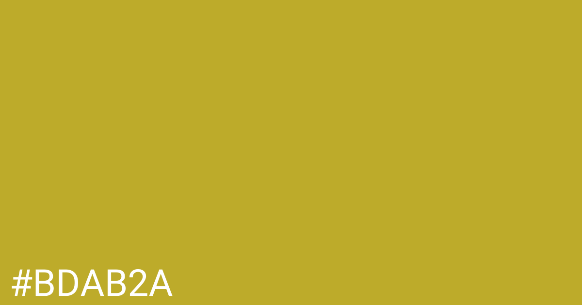 Hex color #bdab2a graphic