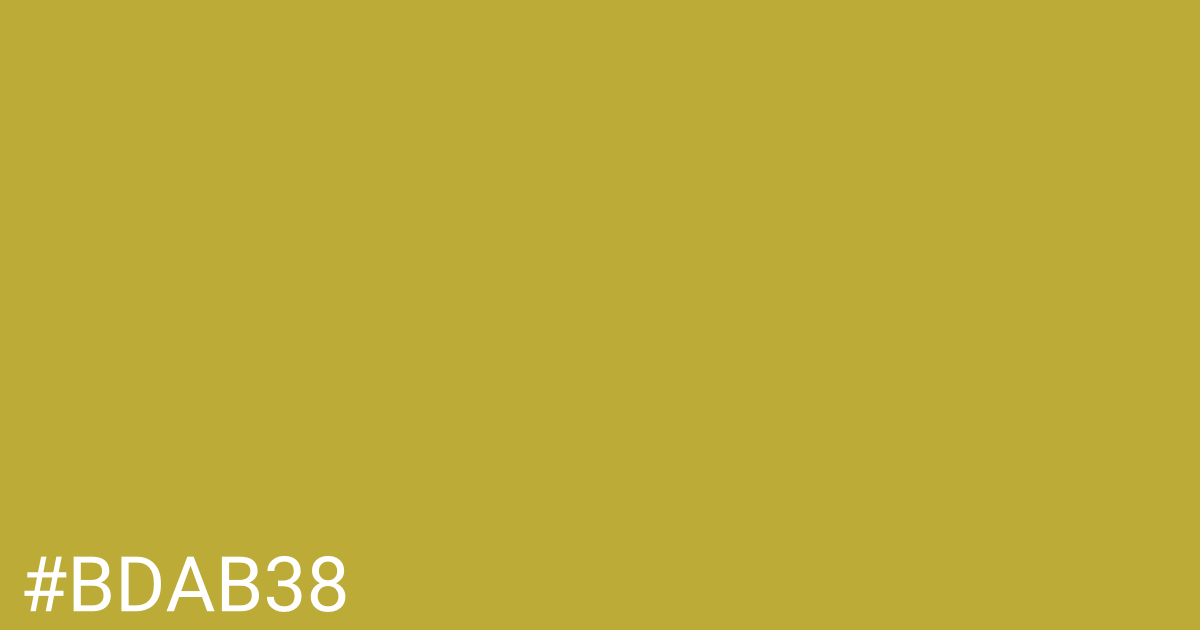 Hex color #bdab38 graphic