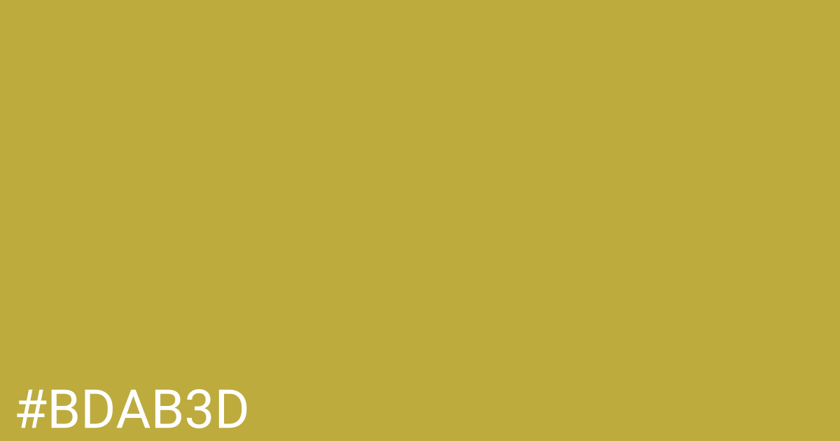 Hex color #bdab3d graphic