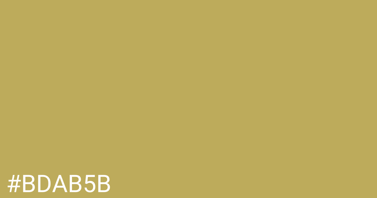 Hex color #bdab5b graphic