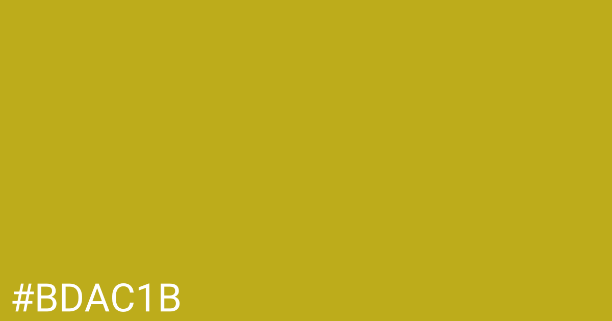 Hex color #bdac1b graphic