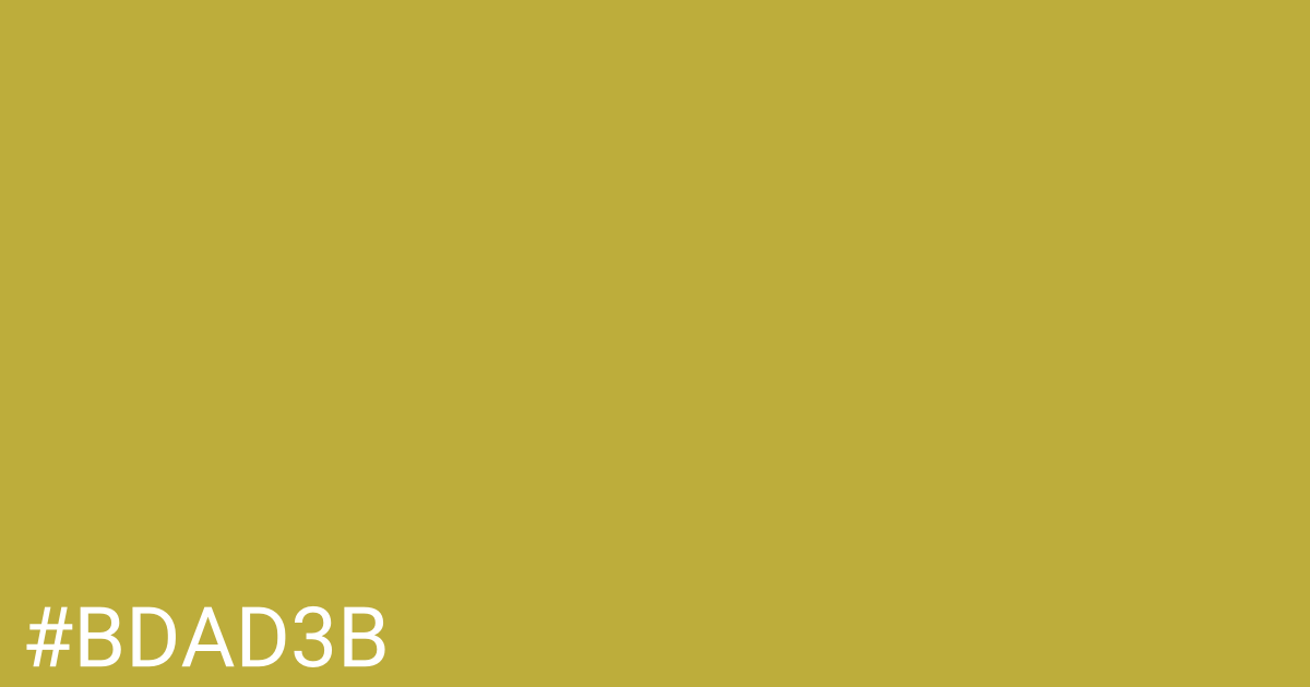 Hex color #bdad3b graphic