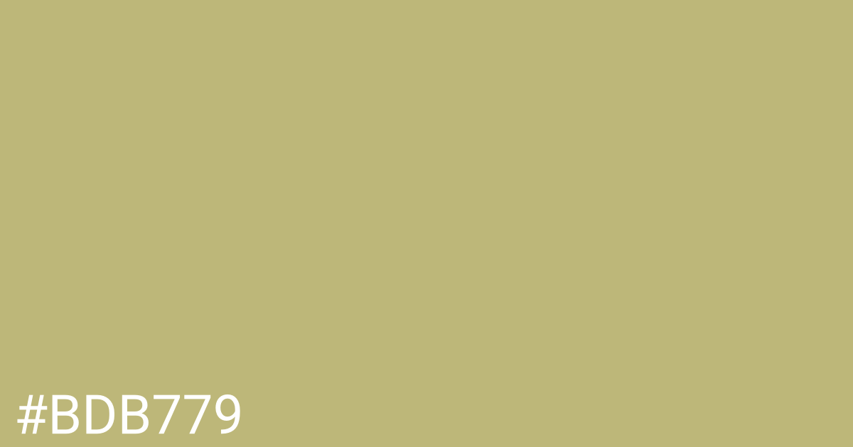 Hex color #bdb779 graphic