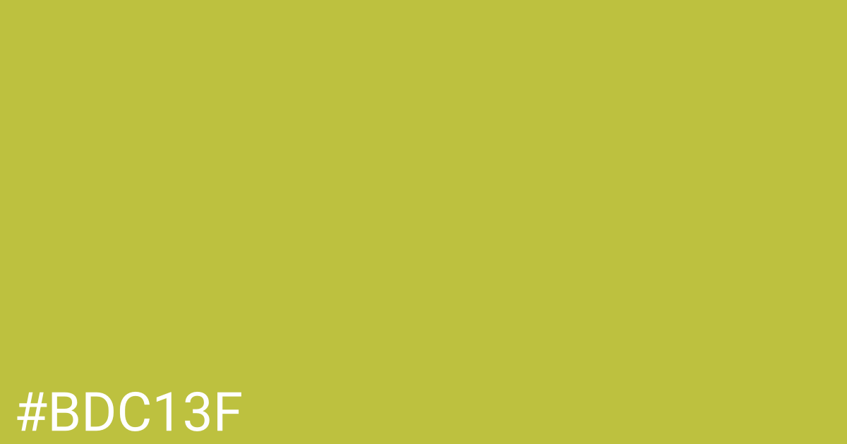 Hex color #bdc13f graphic