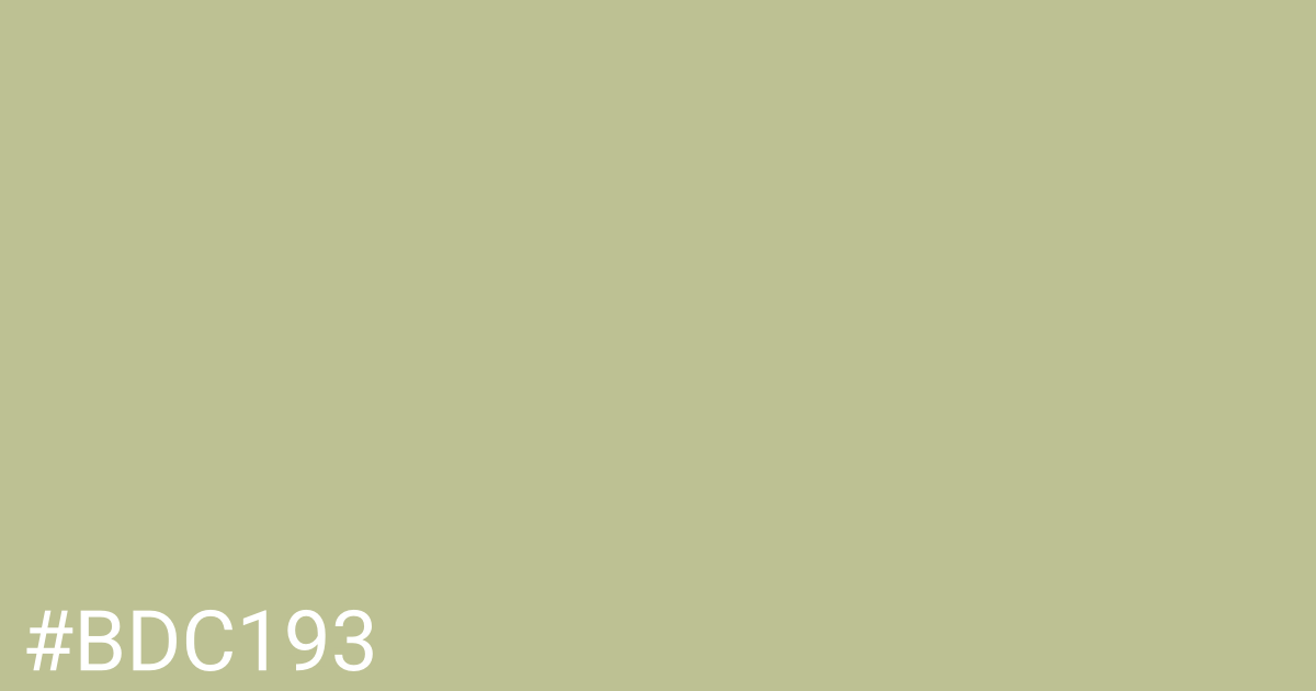 Hex color #bdc193 graphic