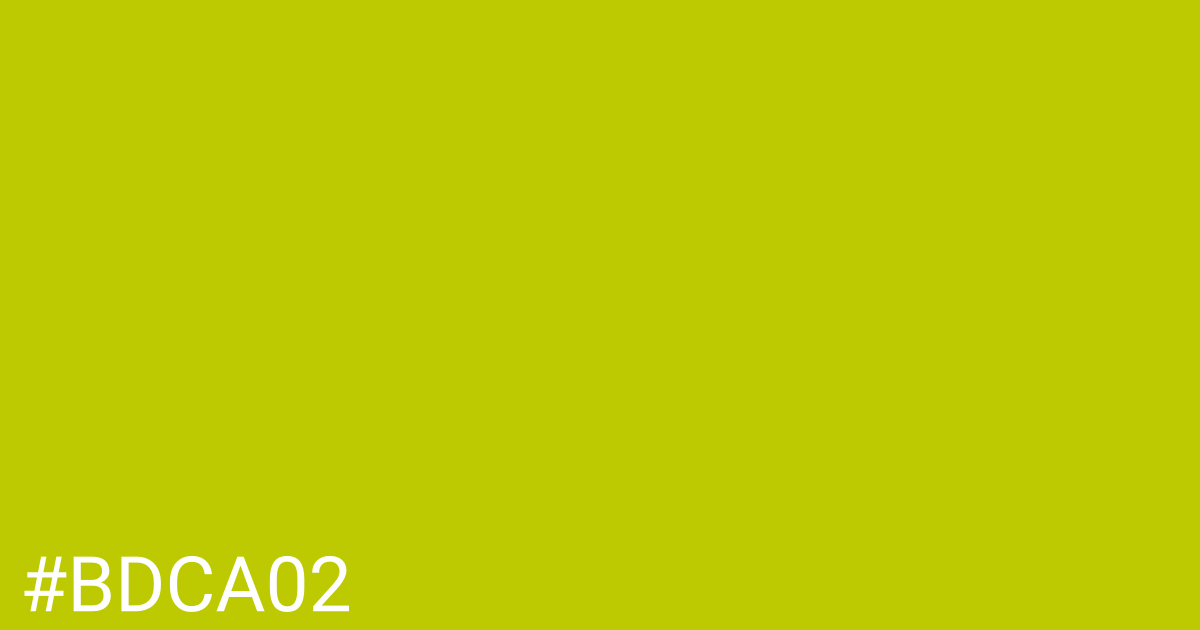 Hex color #bdca02 graphic