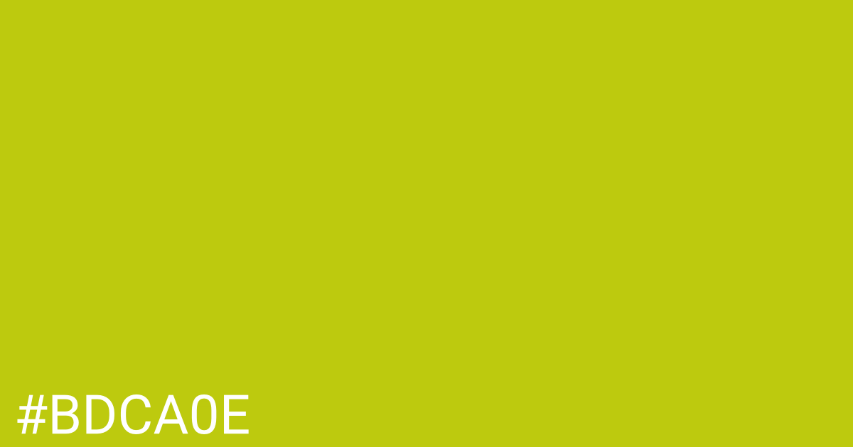 Hex color #bdca0e graphic