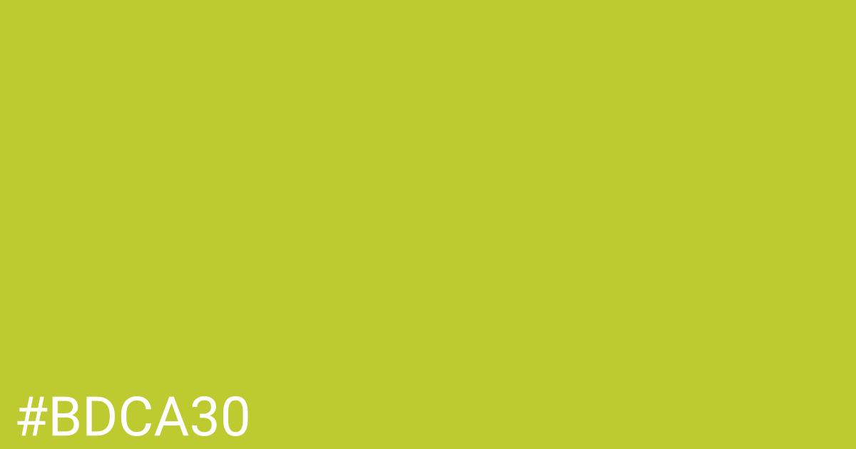 Hex color #bdca30 graphic