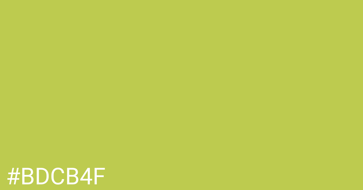 Hex color #bdcb4f graphic