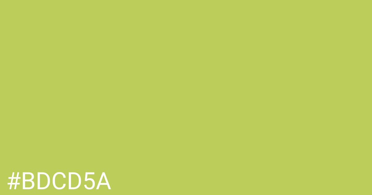 Hex color #bdcd5a graphic
