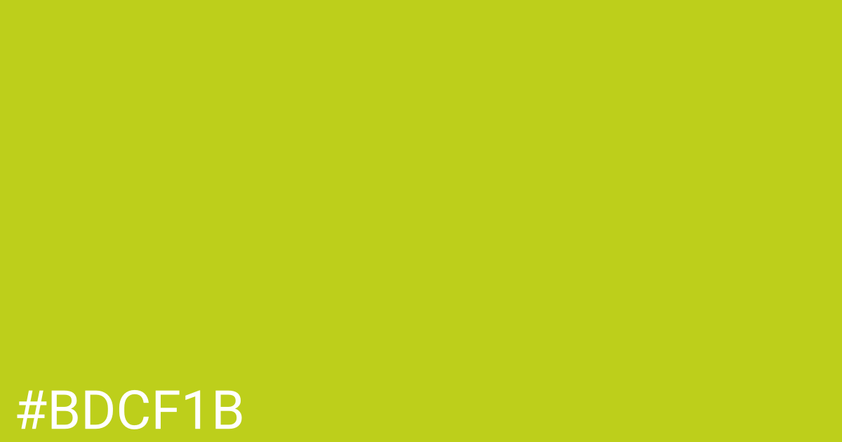 Hex color #bdcf1b graphic