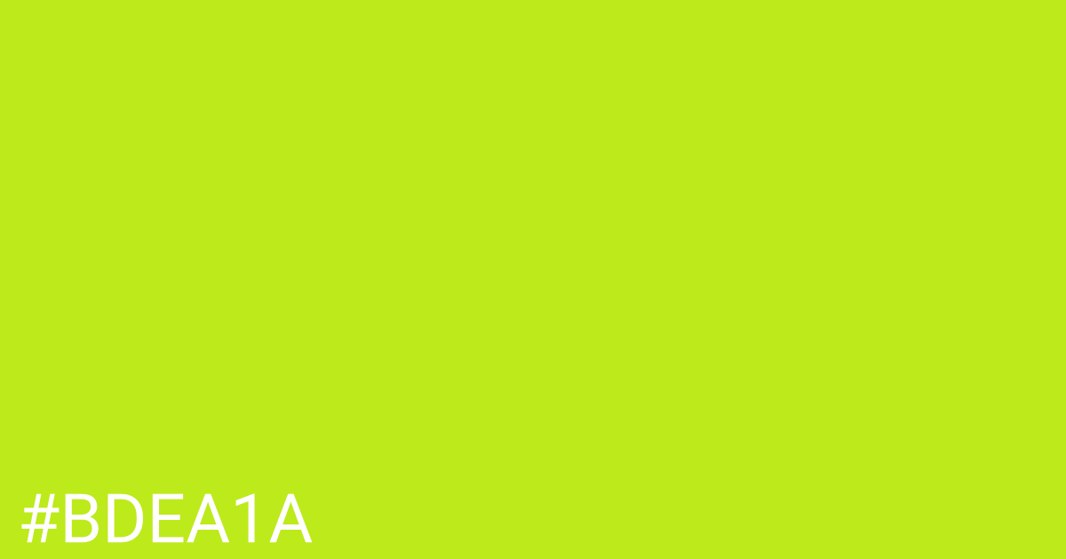 Hex color #bdea1a graphic