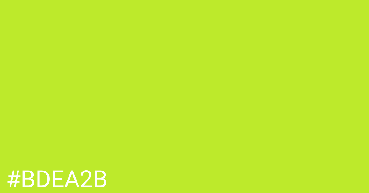 Hex color #bdea2b graphic