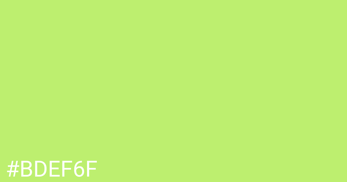 Hex color #bdef6f graphic