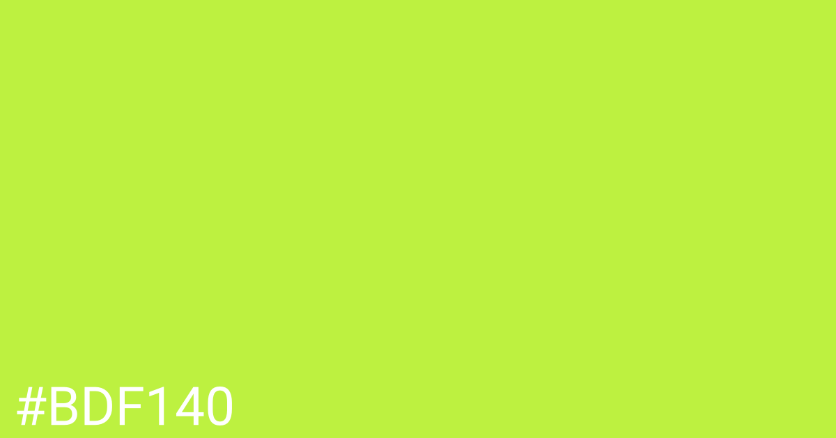 Hex color #bdf140 graphic