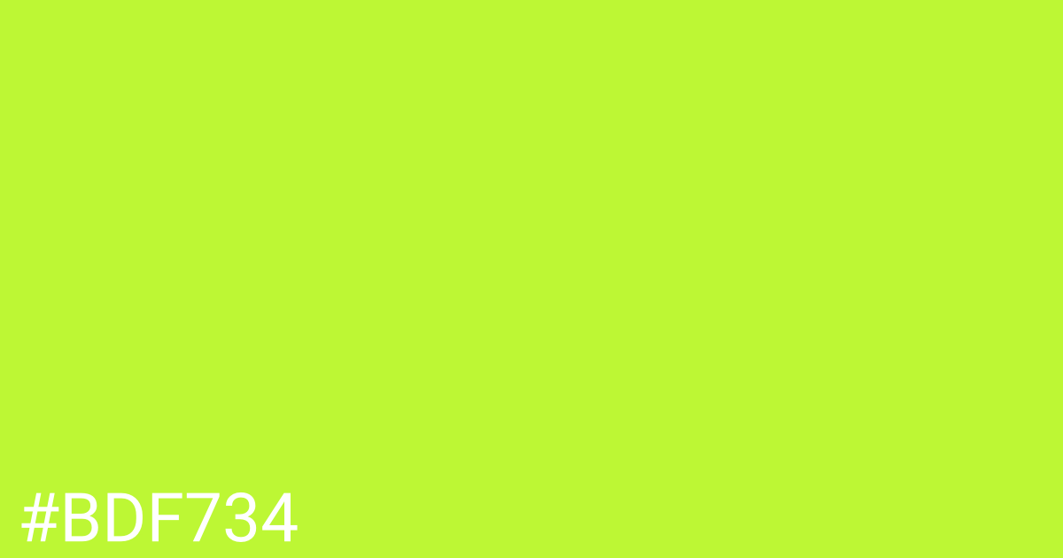 Hex color #bdf734 graphic