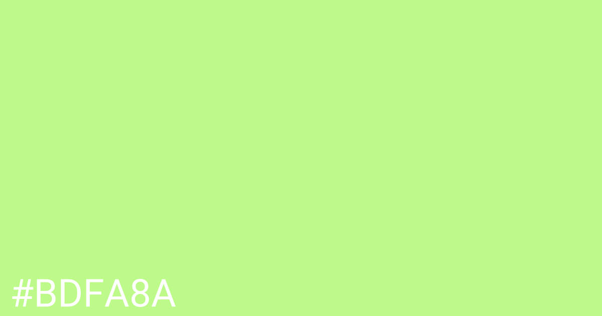 Hex color #bdfa8a graphic