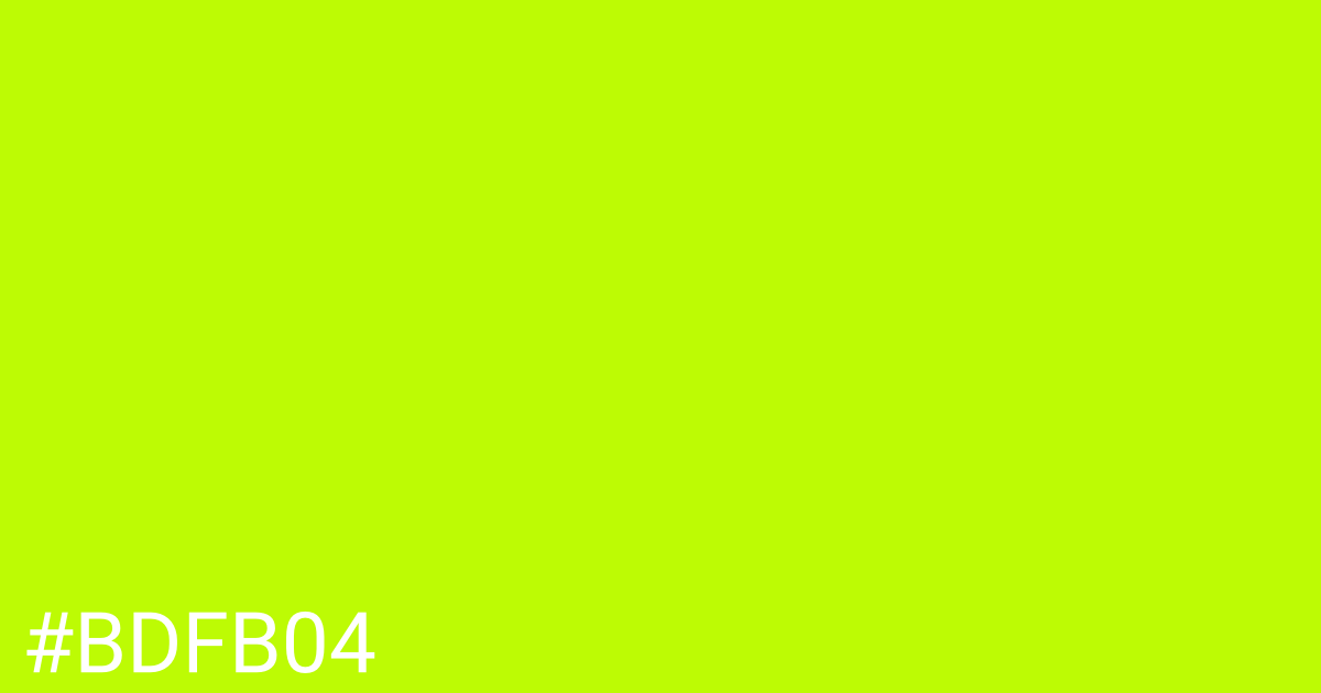 Hex color #bdfb04 graphic