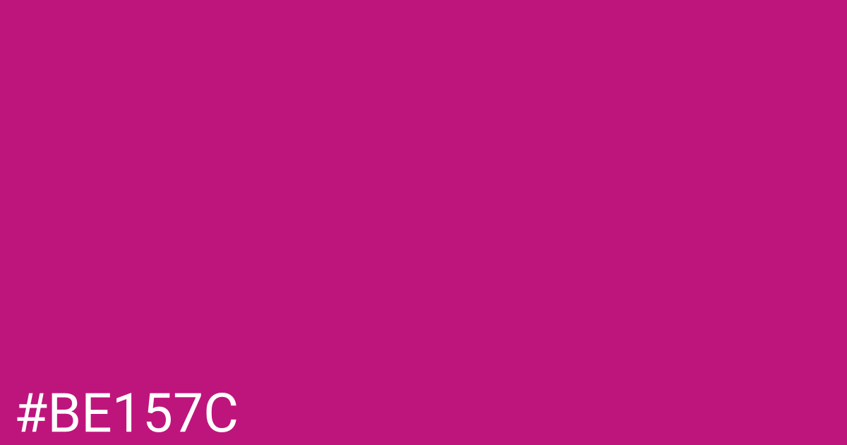 Hex color #be157c graphic