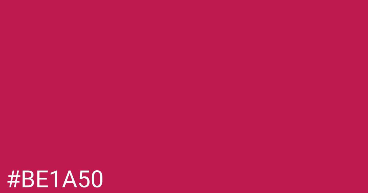 Hex color #be1a50 graphic
