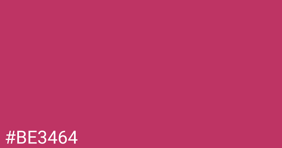 Hex color #be3464 graphic