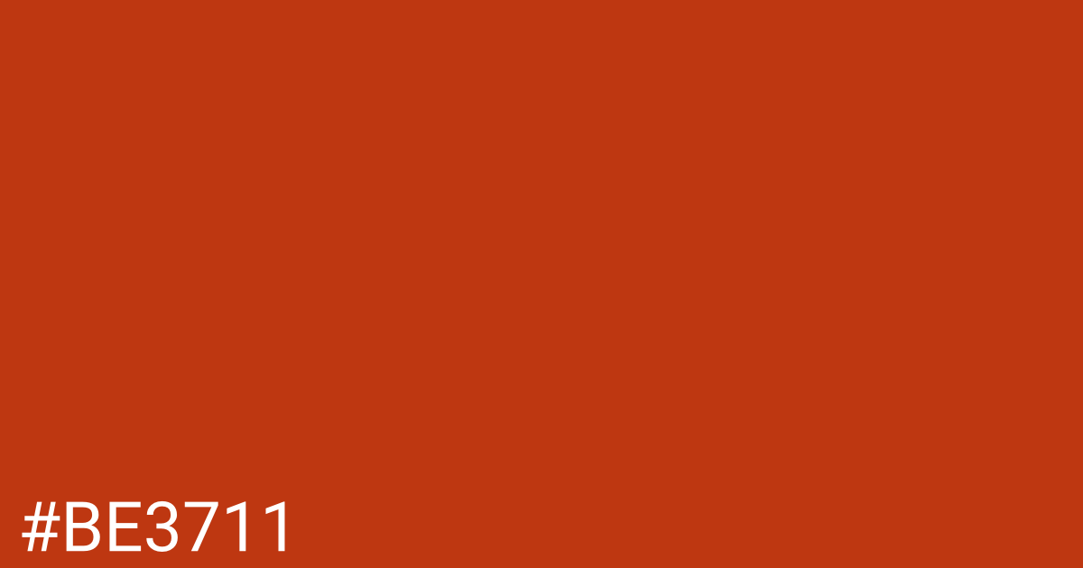 Hex color #be3711 graphic