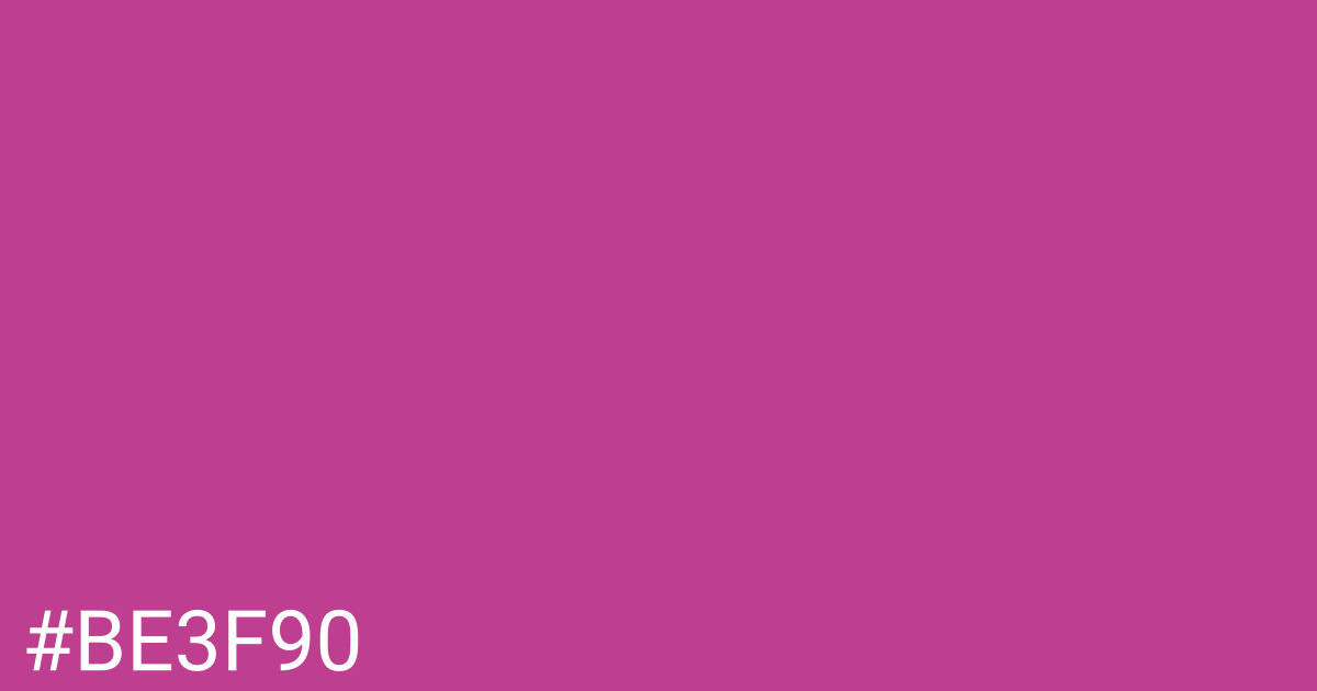 Hex color #be3f90 graphic