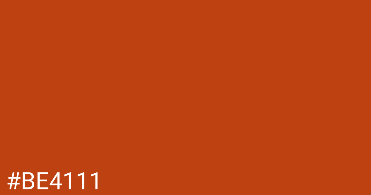 Hex color #be4111 graphic