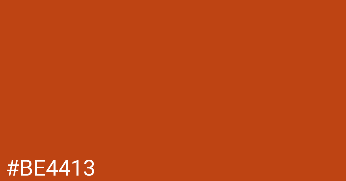 Hex color #be4413 graphic