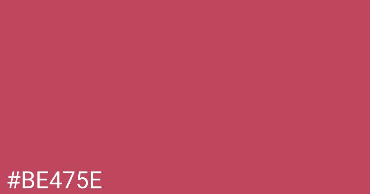 Hex color #be475e graphic
