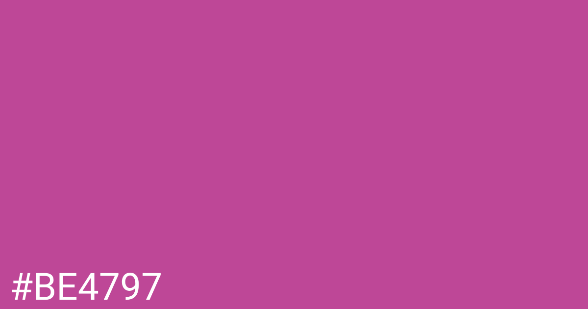 Hex color #be4797 graphic
