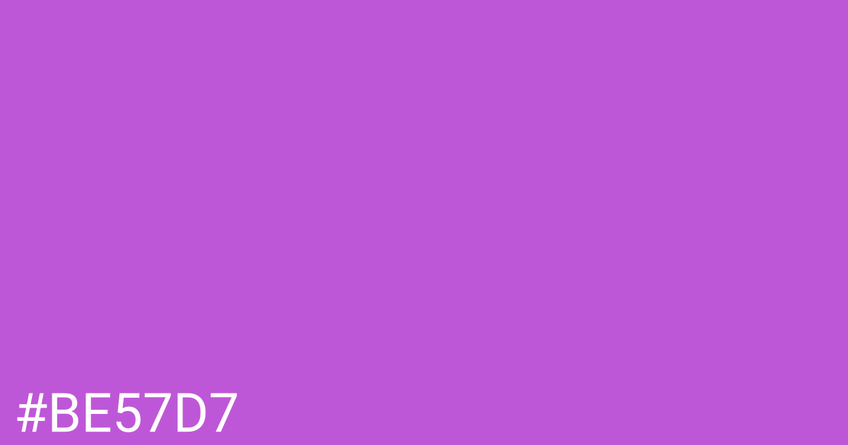Hex color #be57d7 graphic