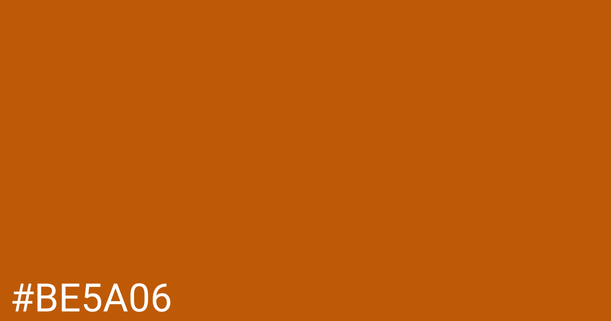 Hex color #be5a06 graphic