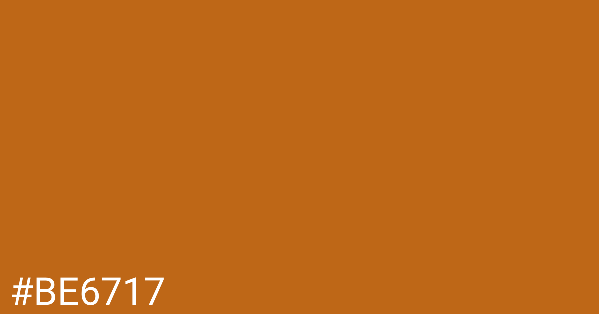 Hex color #be6717 graphic