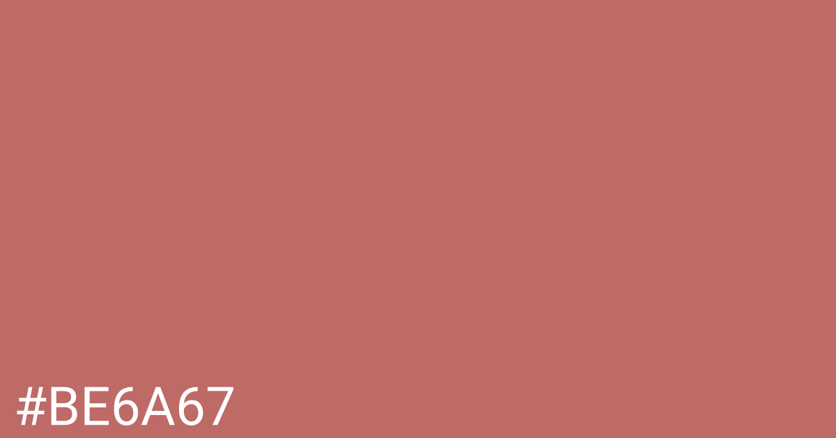 Hex color #be6a67 graphic