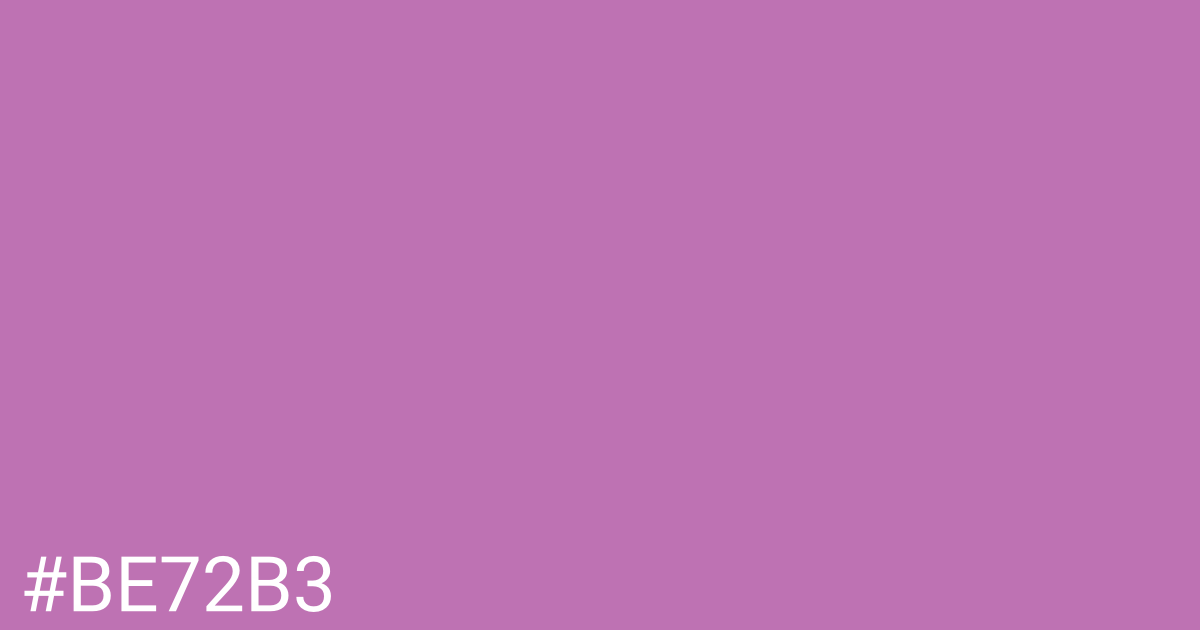 Hex color #be72b3 graphic