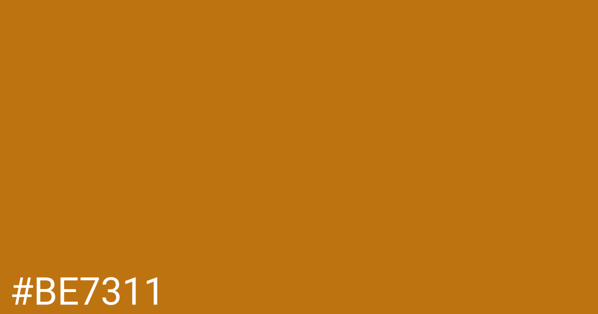 Hex color #be7311 graphic
