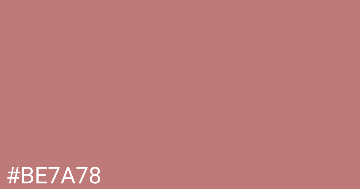 Hex color #be7a78 graphic