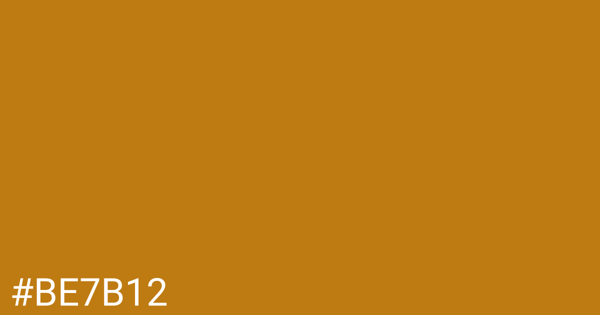 Hex color #be7b12 graphic