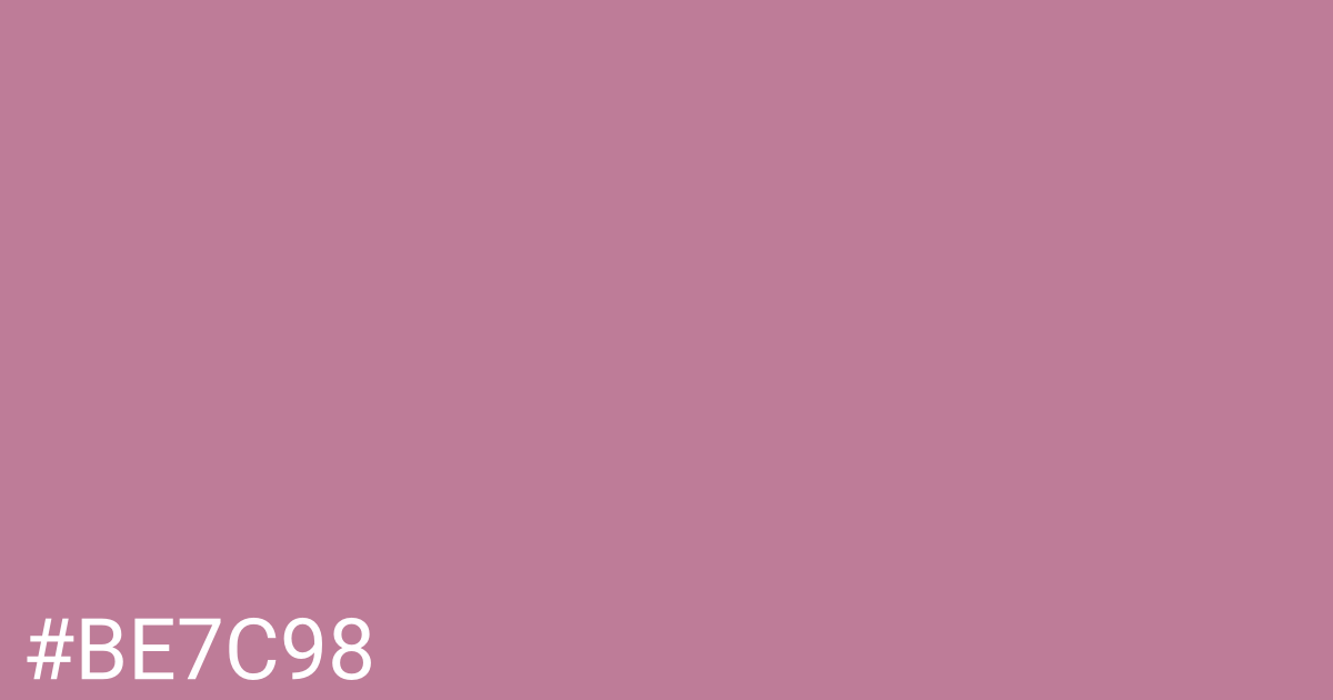 Hex color #be7c98 graphic