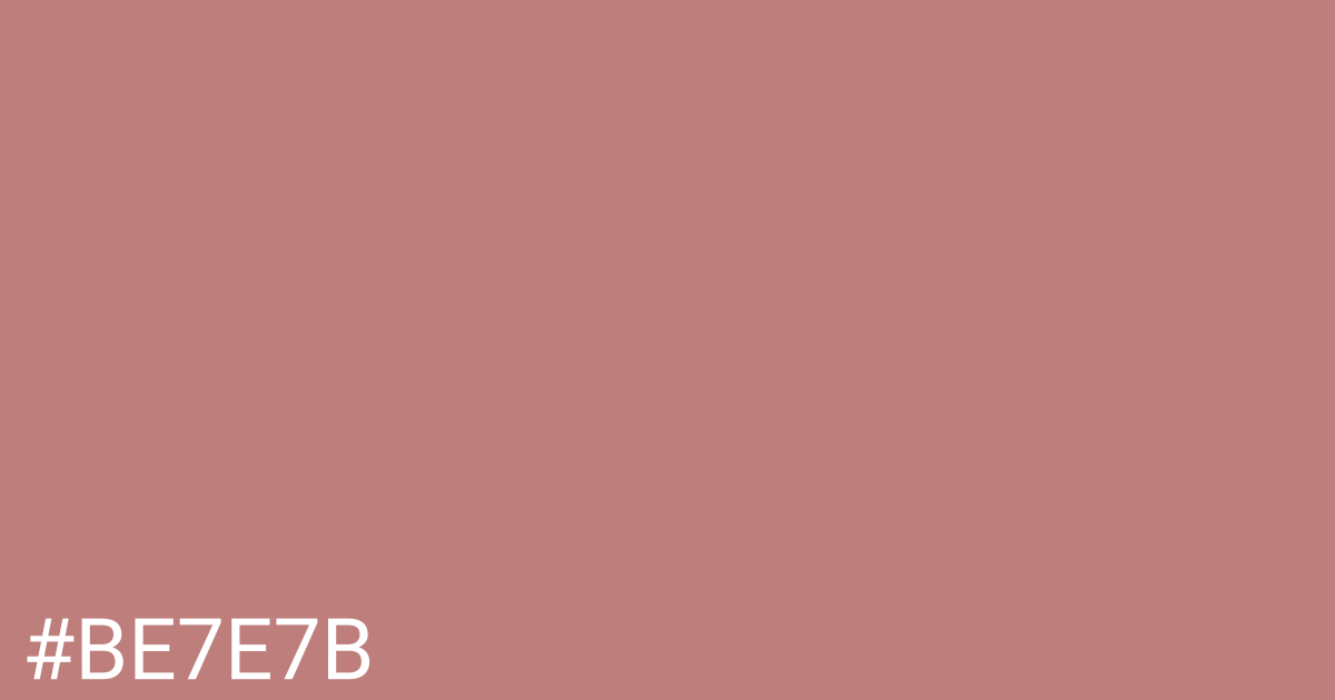 Hex color #be7e7b graphic