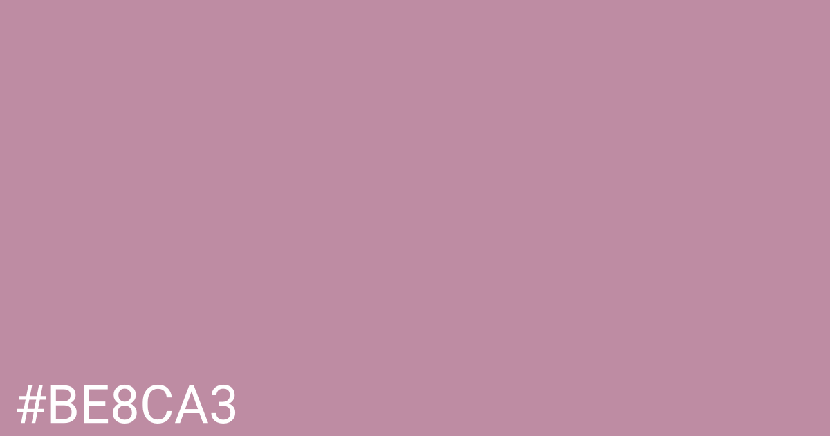 Hex color #be8ca3 graphic