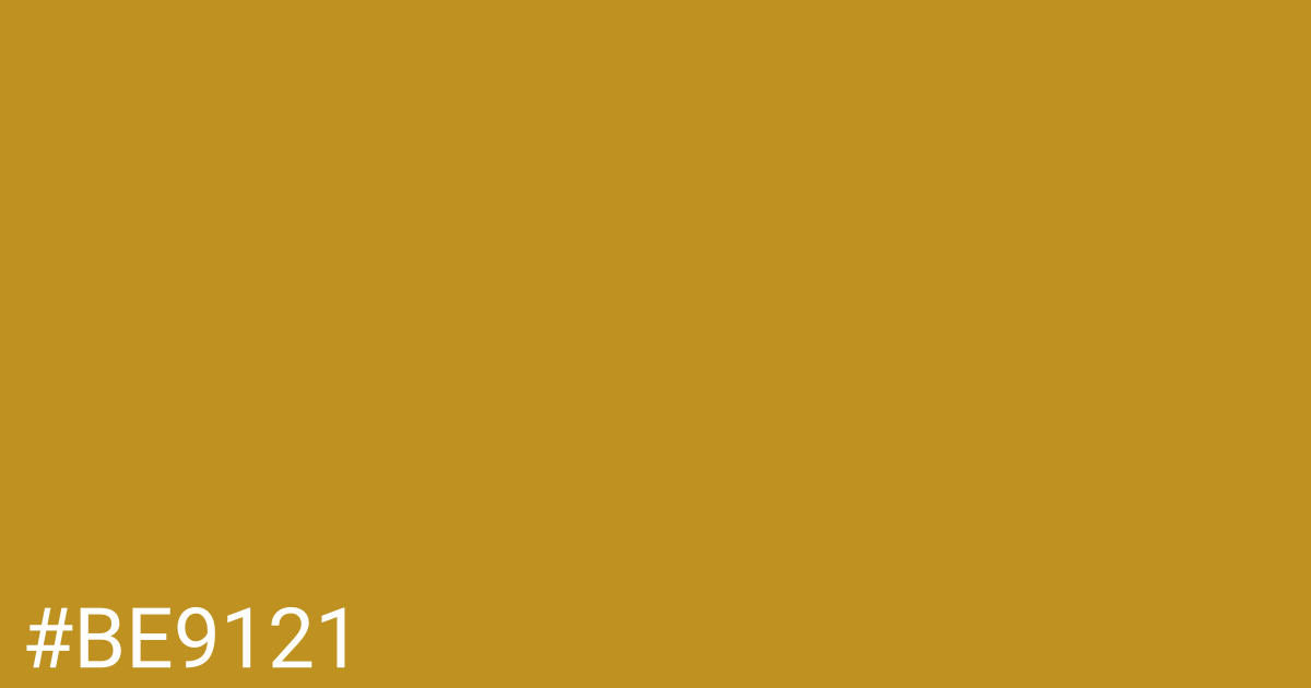 Hex color #be9121 graphic