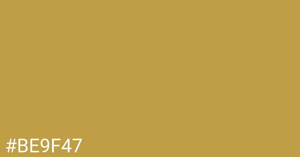 Hex color #be9f47 graphic
