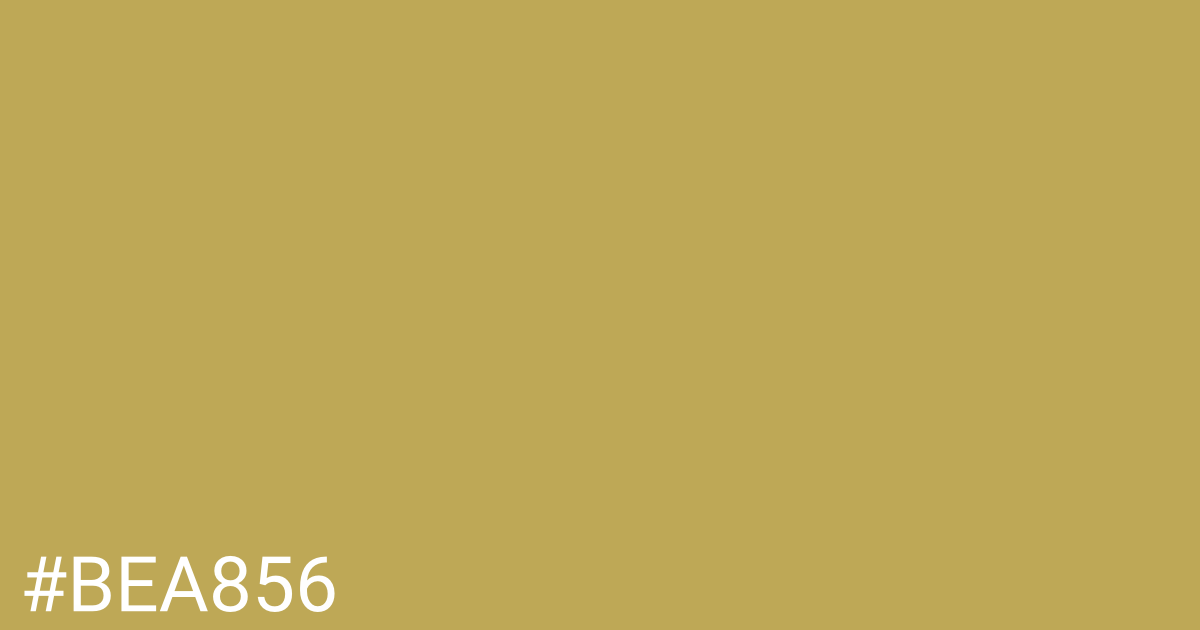 Hex color #bea856 graphic
