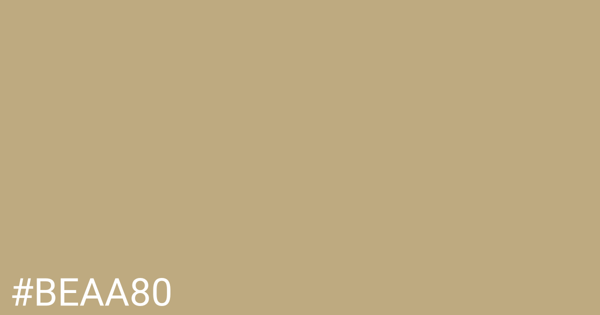 Hex color #beaa80 graphic