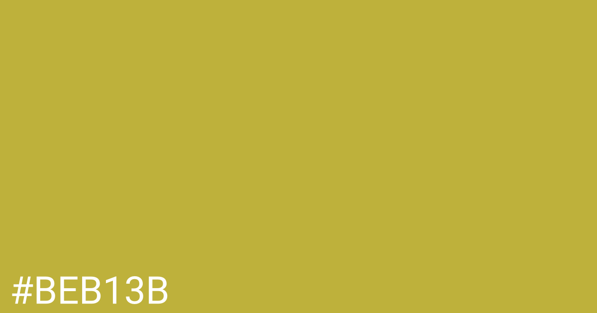 Hex color #beb13b graphic