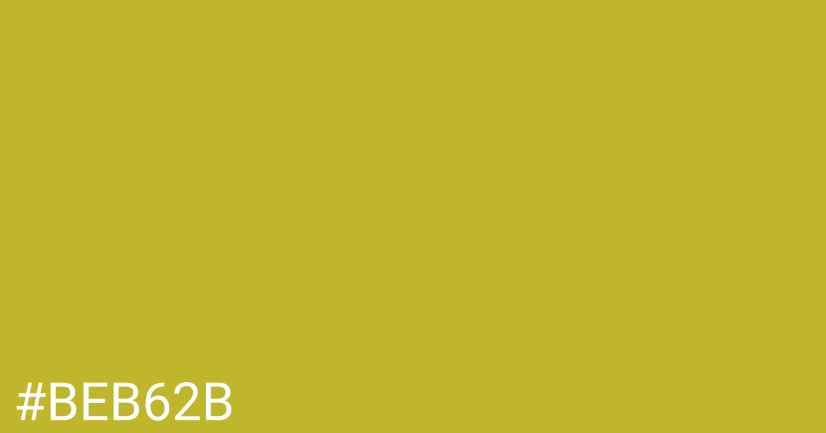 Hex color #beb62b graphic